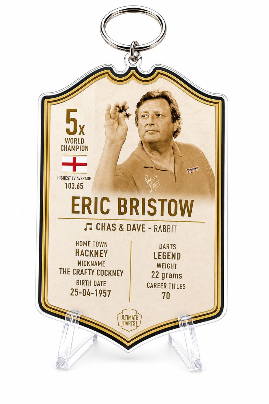Ultimate Card Portachiavi Immortals Eric Bristow