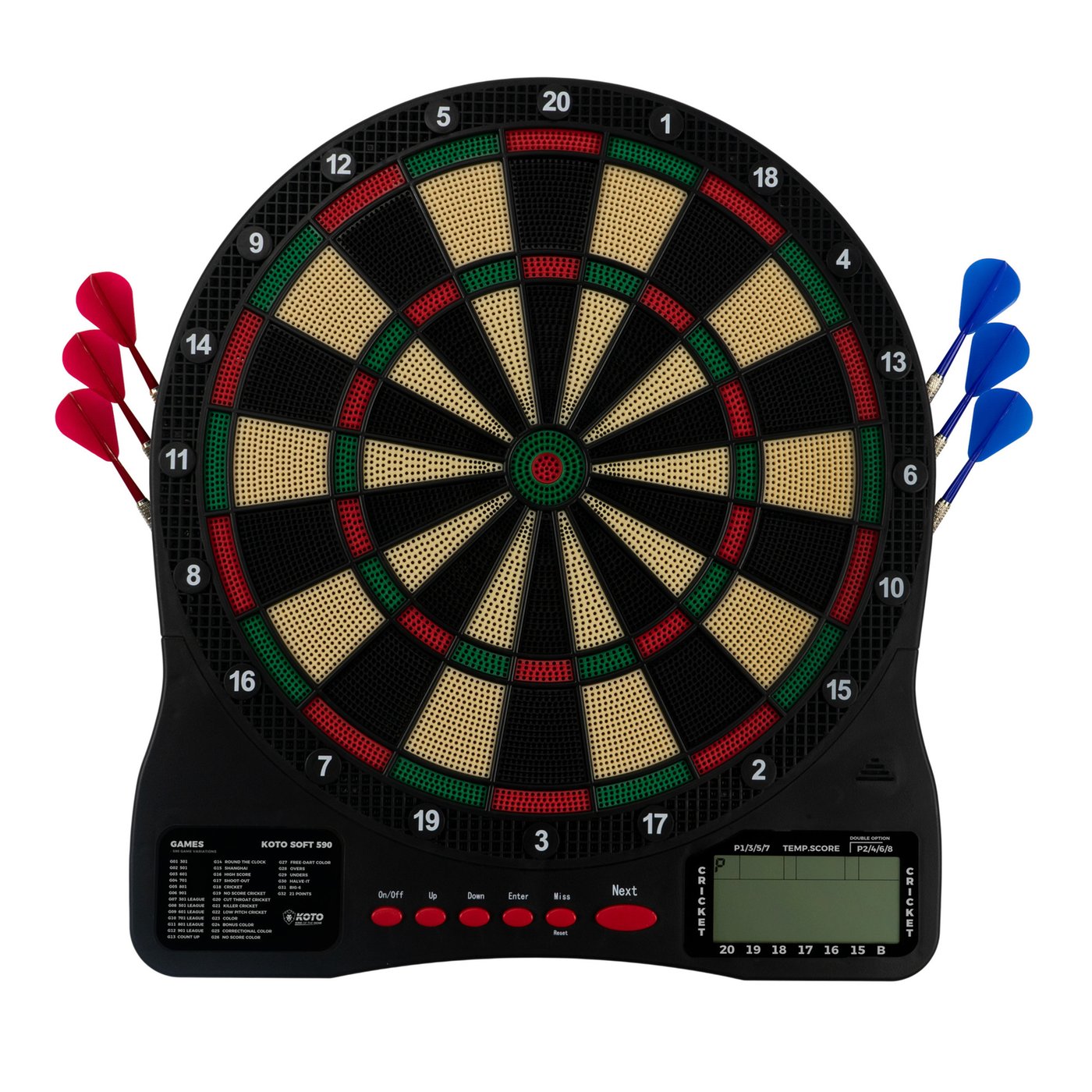 [Tweedekans] KOTO SOFT 590 Elektronisch Dartbord