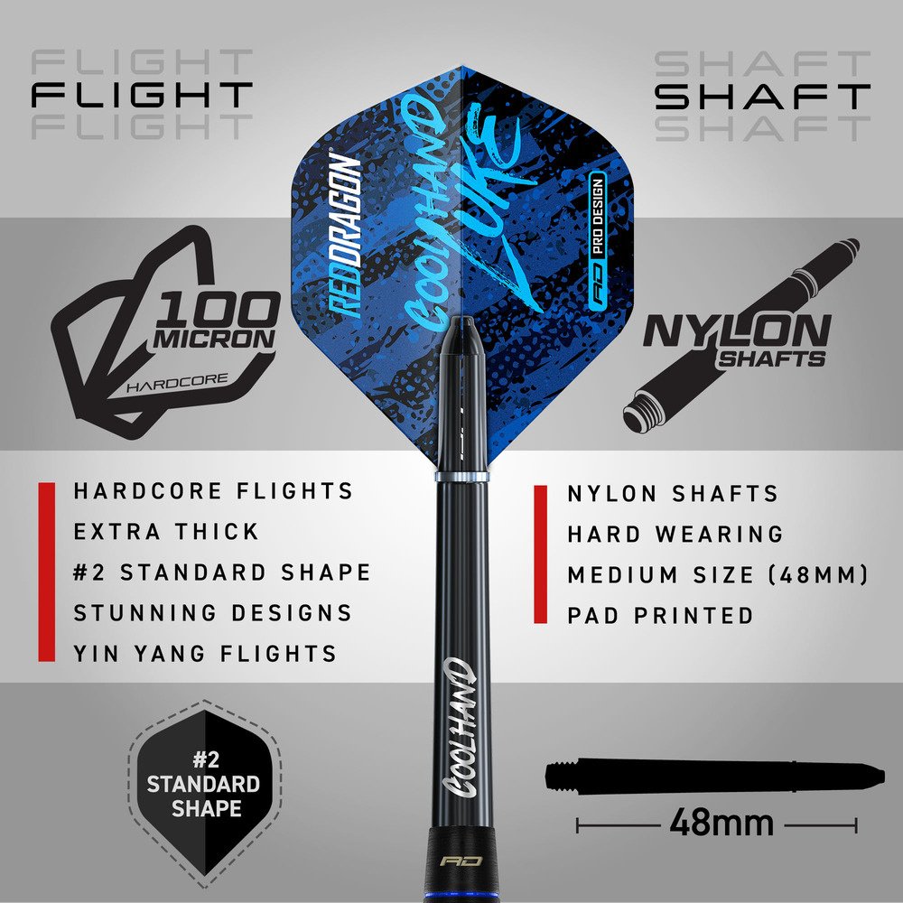 Red Dragon Luke Humphries Coolhand Luke Brass Dartshopper