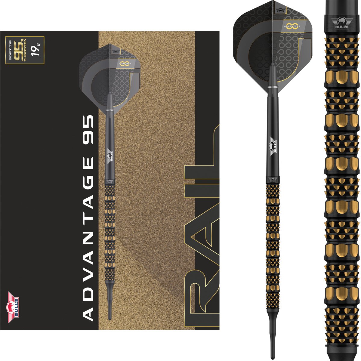 Bull's Advantage Rail 95% - Soft Tip Darts