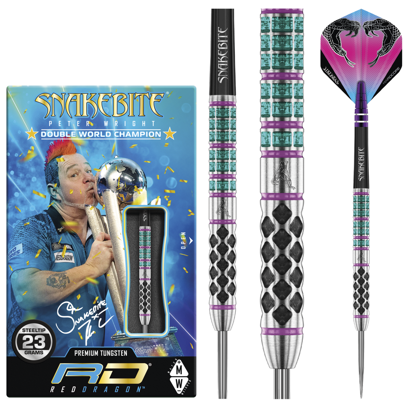 Red Dragon Peter Wright Supa Venom 90% Darts