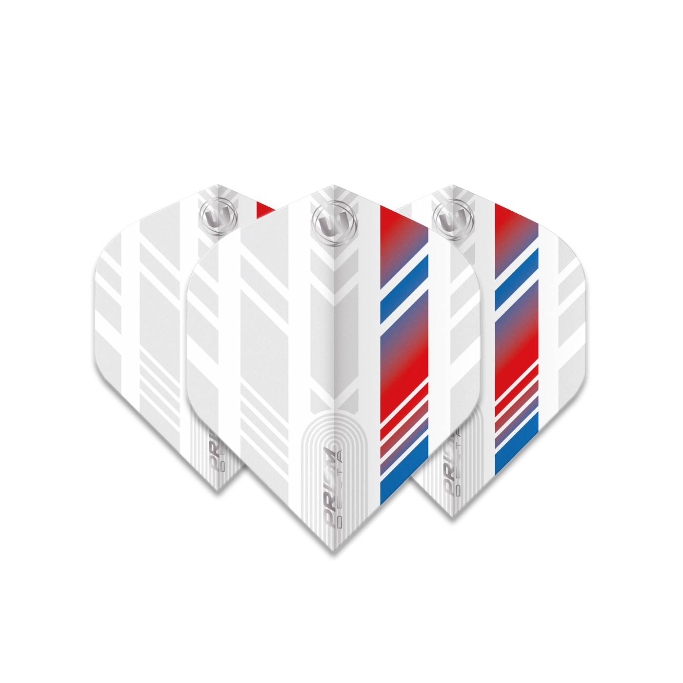 Winmau Prism Delta Extra Thick White & Red-Blue Darts Flights