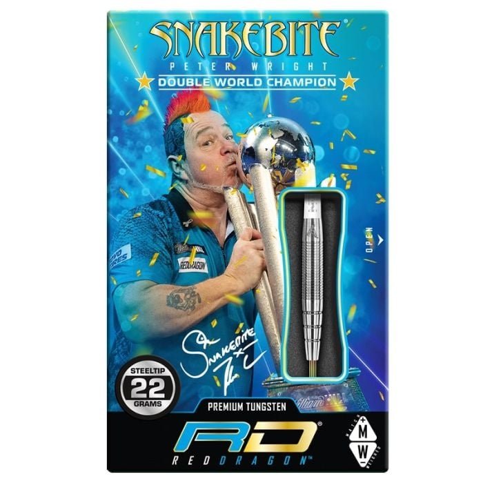 Red Dragon Peter Wright Snakebite PL15 90% - Steel Tip Darts