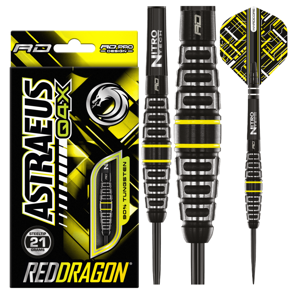 Red Dragon Astraeus Q4X Torpedo 90% - Fléchettes pointe Acier