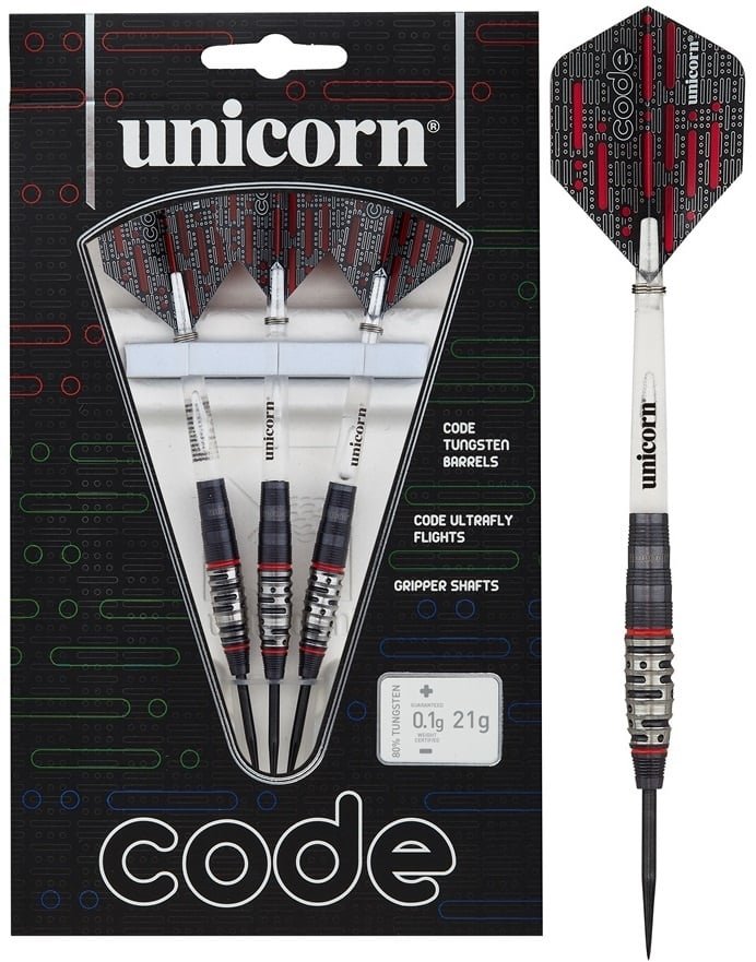 Unicorn Code 80% Black Red Darts