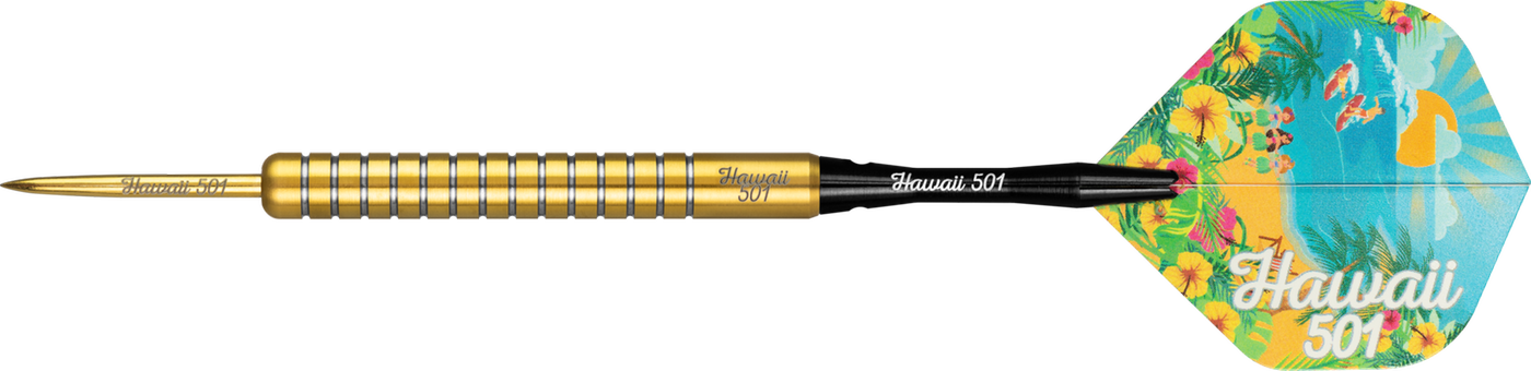 Wayne Mardle Hawaii 501 90% Gold Steel Tip Darts