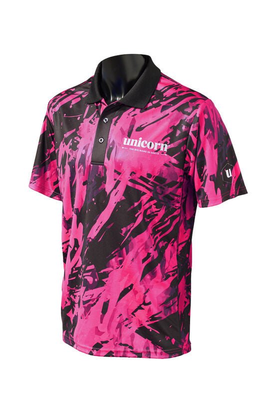 Unicorn Pro Tech Camo Pink - Camiseta de Dardos