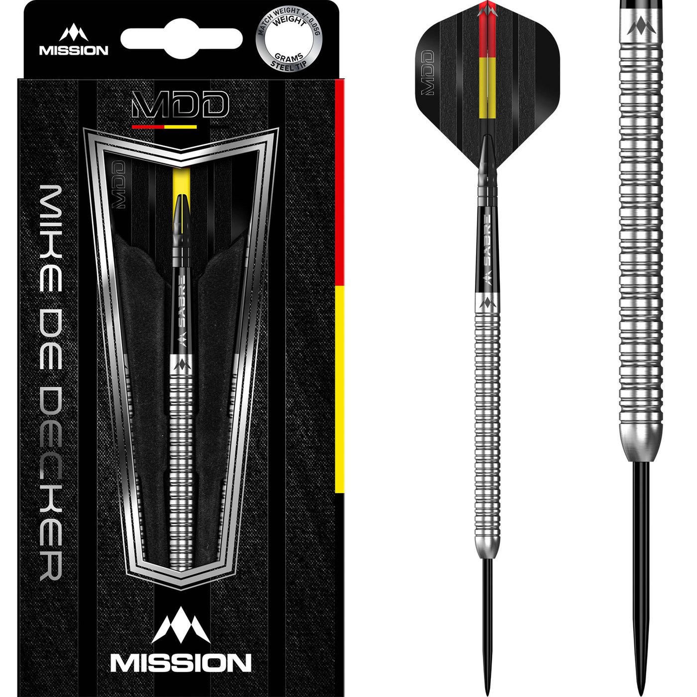 Dardos Mission Mike de Decker 95% Punta de Acero