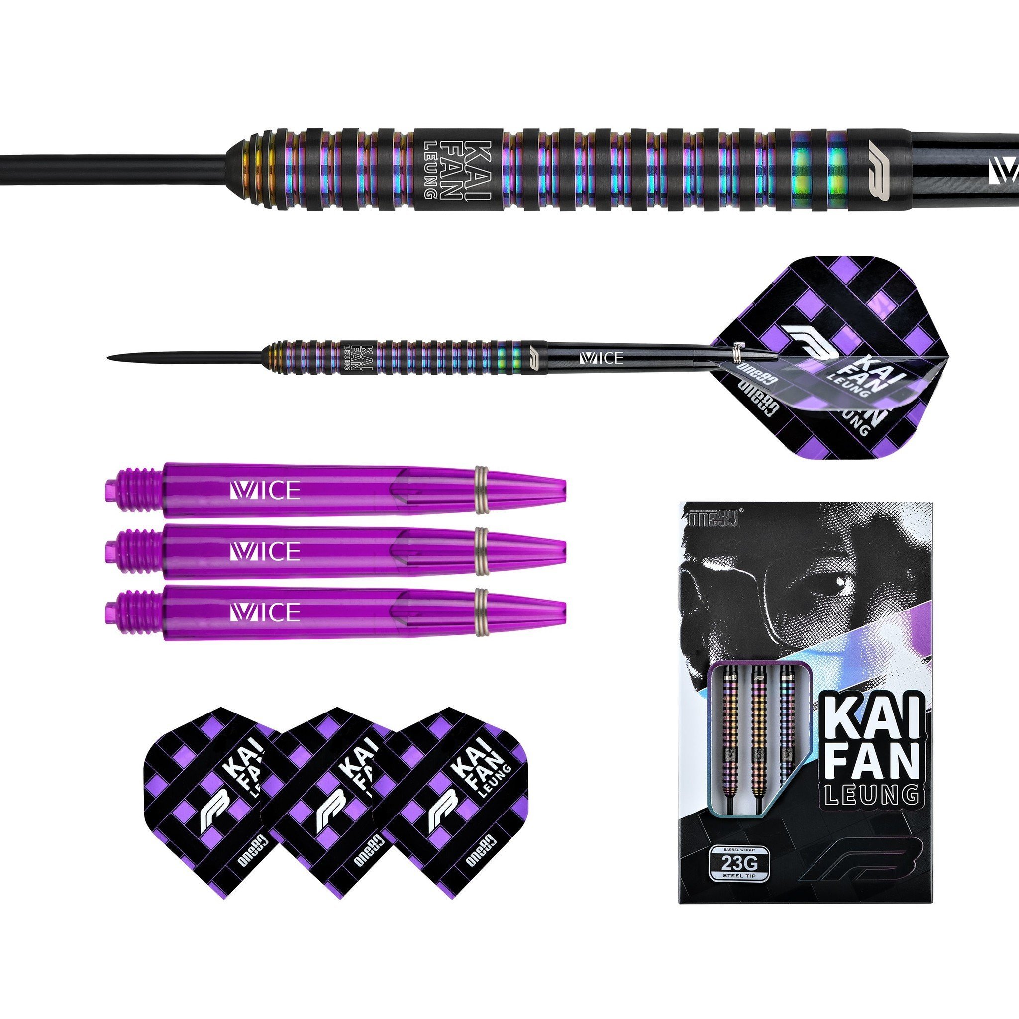 ONE80 FB Kai Fan Leung Signature V2 90% Darts