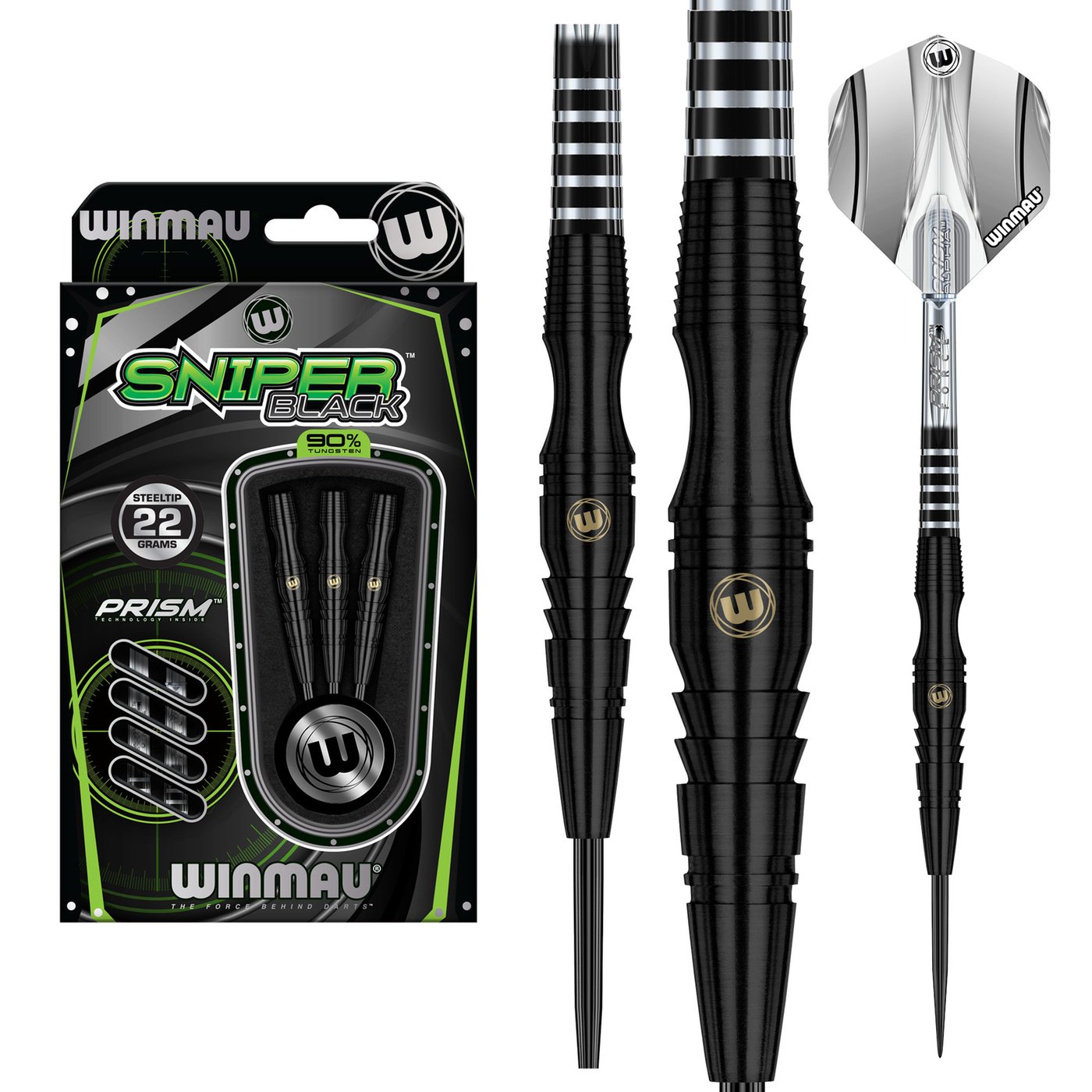 [Tweedekans] Winmau Sniper Black 90% 22 Gram