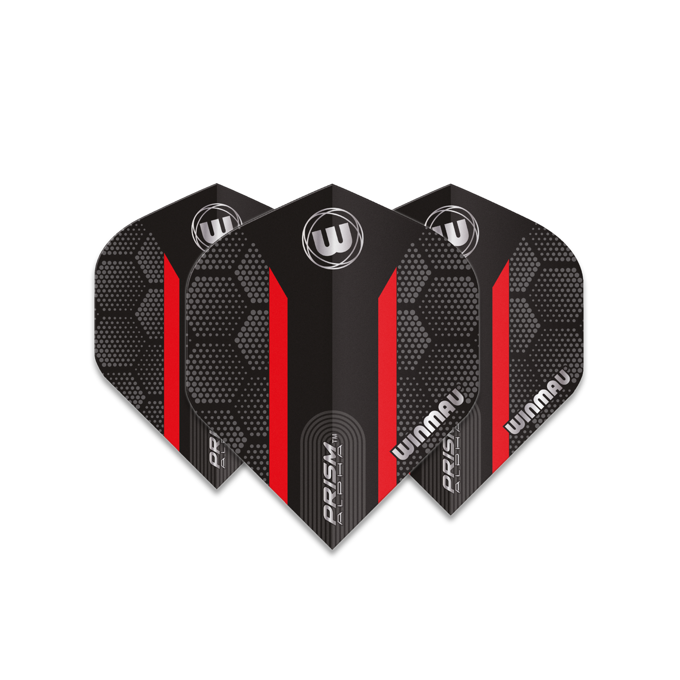Plumas Winmau Prism Alpha Extra Thick Black & Red Stripe