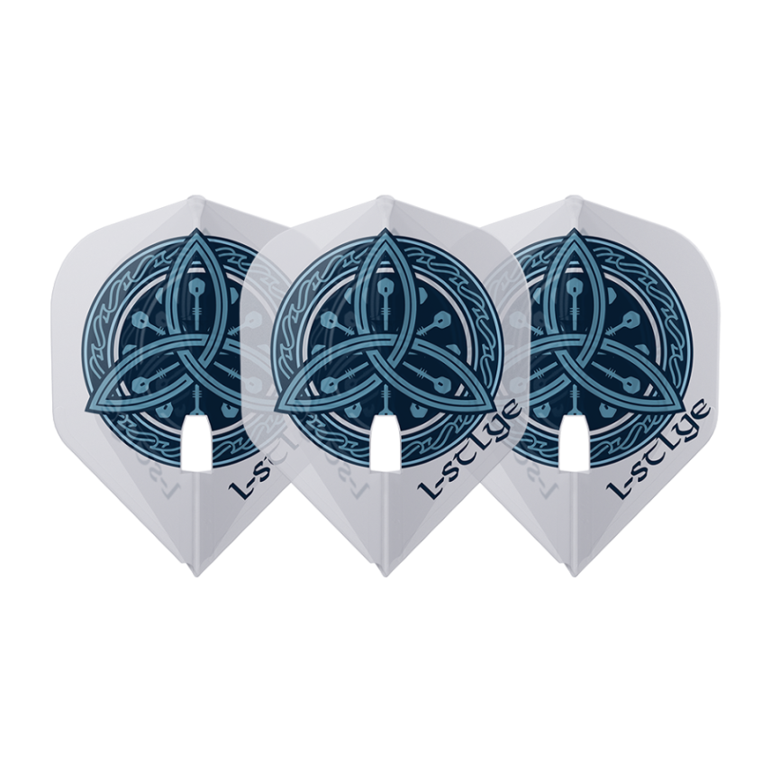 L-Style L1 PRO Viktor Tingstrom Clear White Darts Flights