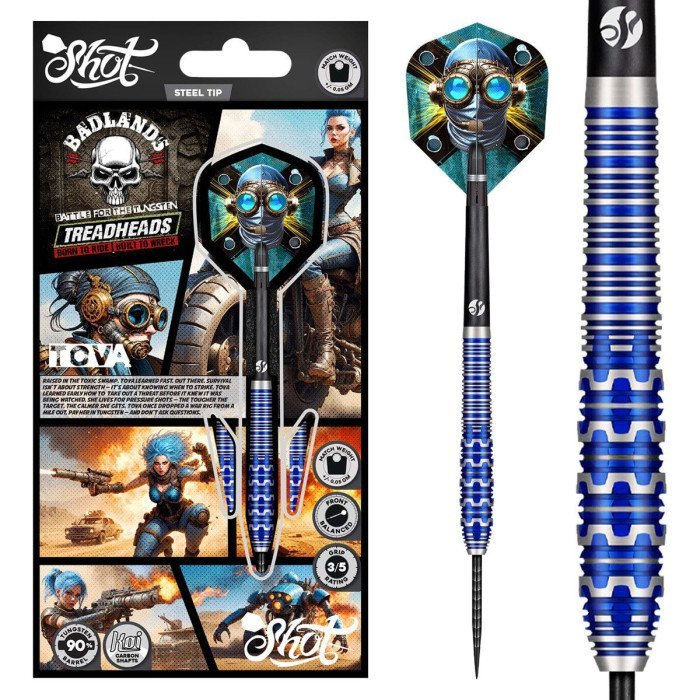 ダーツ　shot! Shot Badlands Tova 90% - Steel Tip Darts - Dartshopper.com