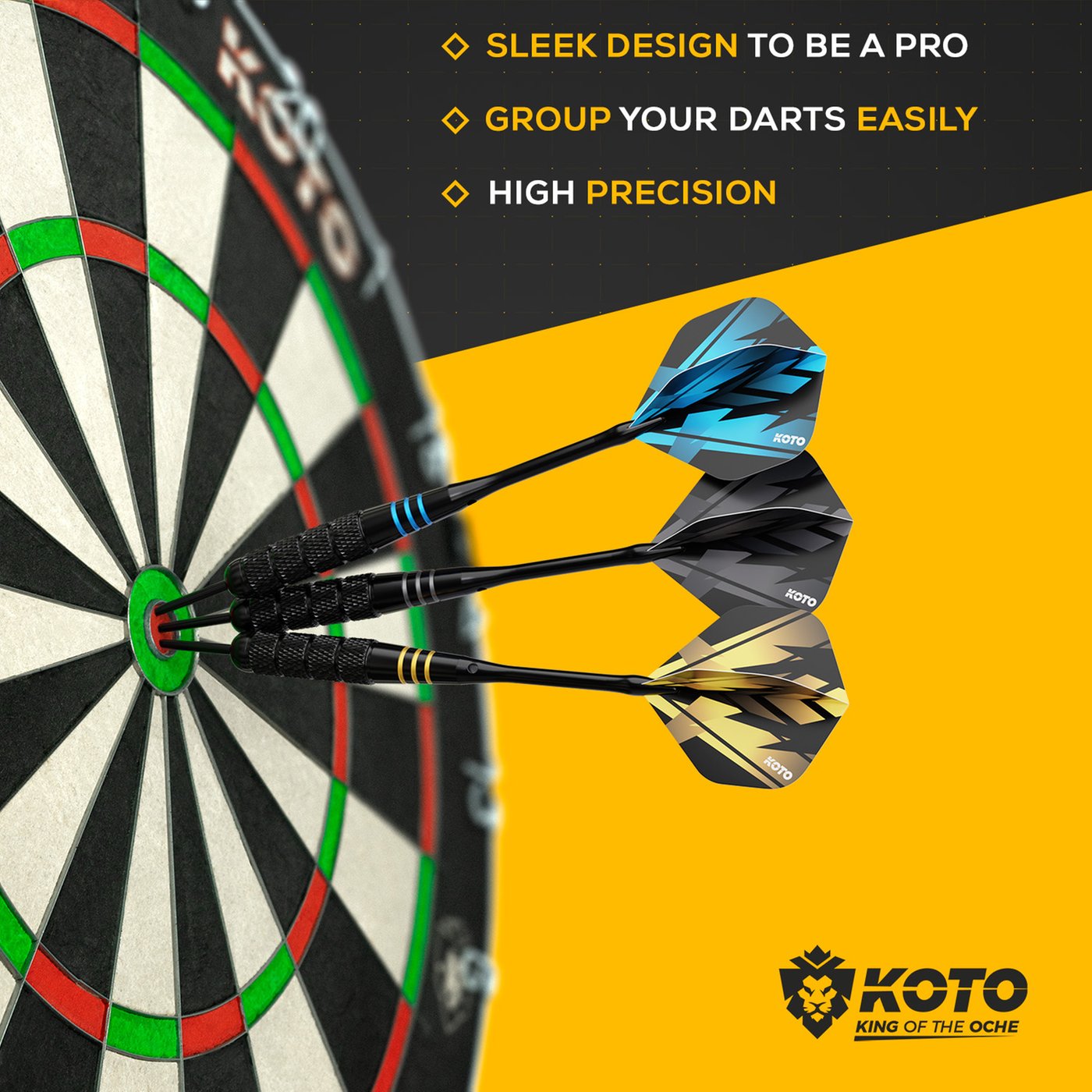 Lotki KOTO Brass Multiset - 12 Darts - 23Gram