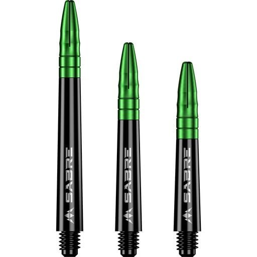 Mission Sabre Black Base Green Darts Shafts