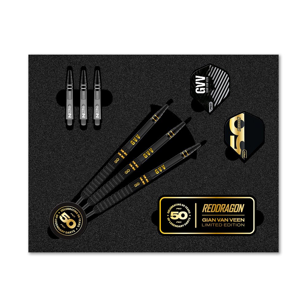 Red Dragon Gian van Veen 50 Years Anniversary Limited Edition 90
