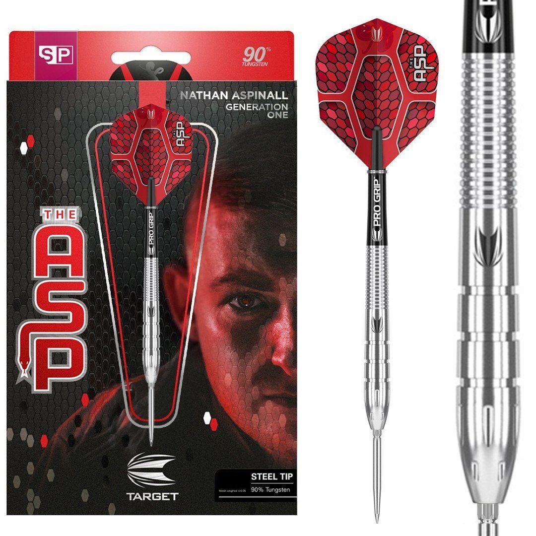 ターゲット Nathan Aspinall アスピノール　スティールダーツ Nathan Aspinall 80% Tungsten Steel Tip Darts by Target - Asp - 22g