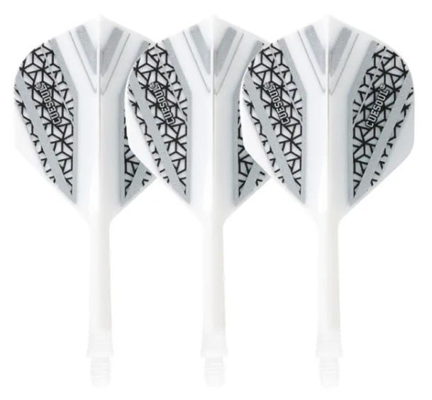 Cuesoul ✓ Tero Flight System AK5 Rost Black Pattern ✓ White Standard Dart Flights