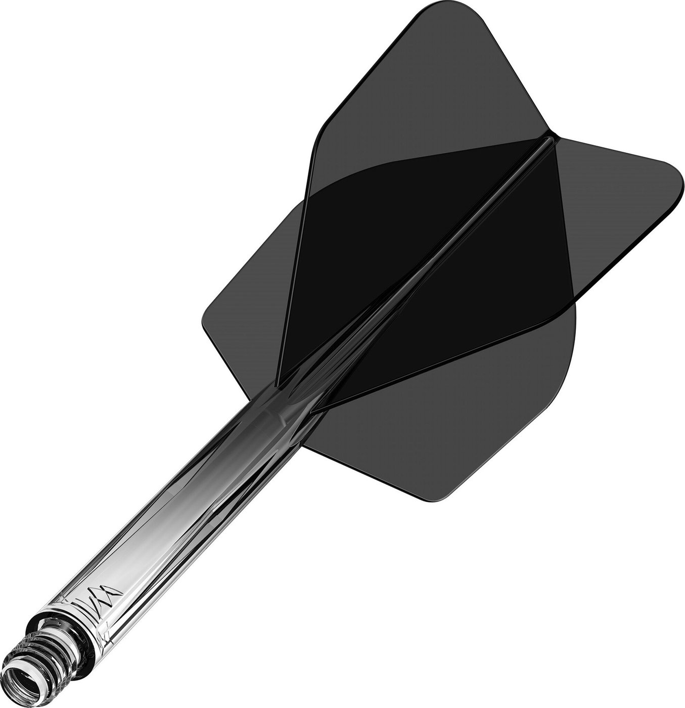 Mission Force 90 Gradient Transparent Black NO6 - Dart Flights