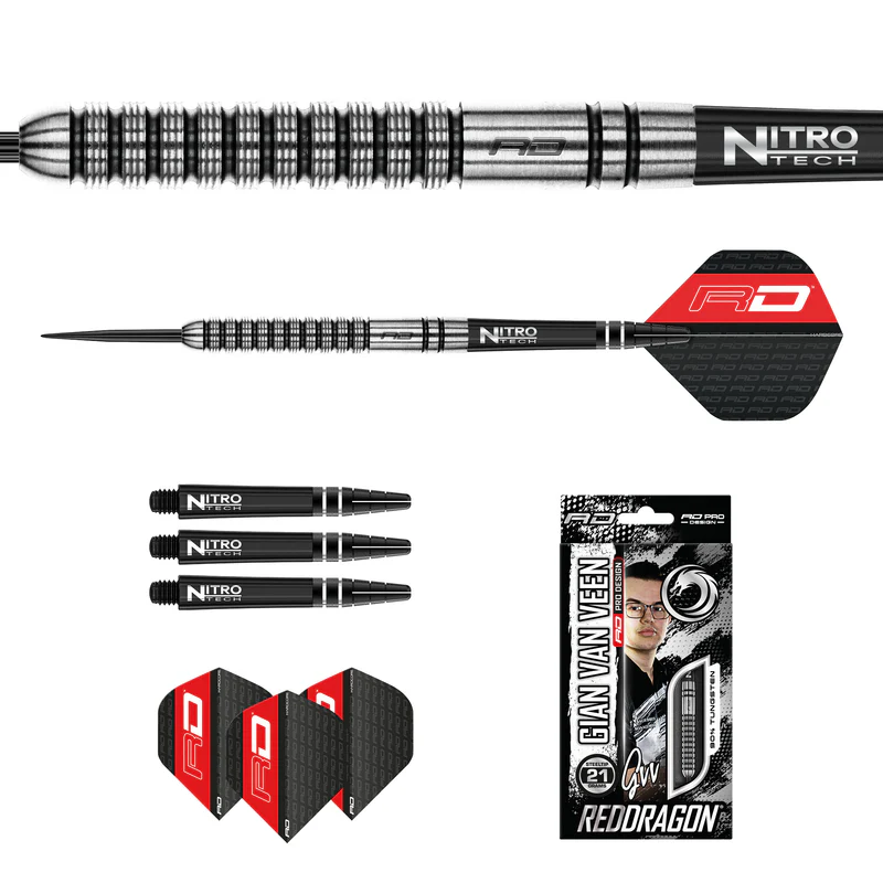 Red Dragon Gian van Veen 90% Darts