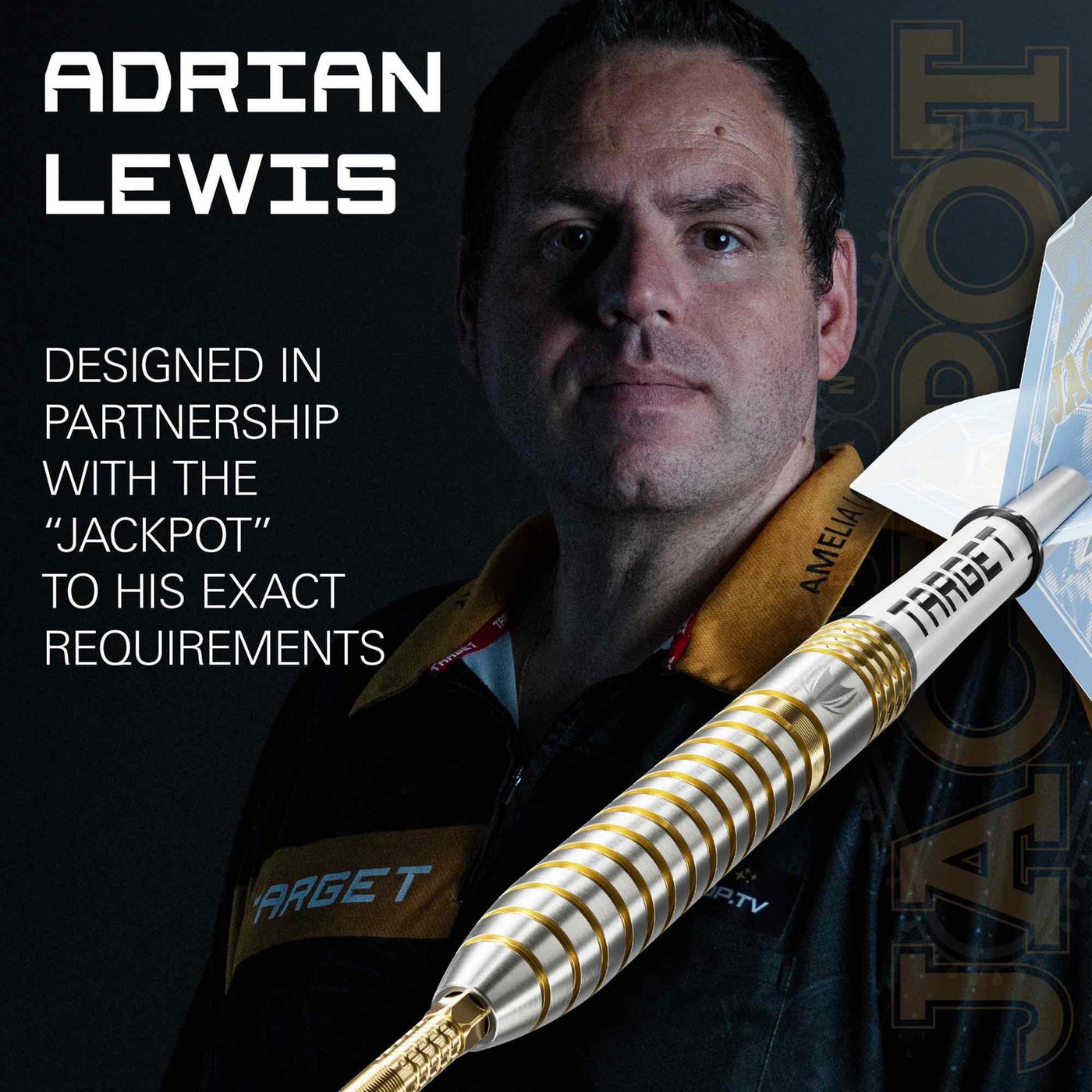 TARGET Adrian Lewis G1 新古品 Target Adrian Lewis Showdown Swiss Point 95% Steel Tip Darts