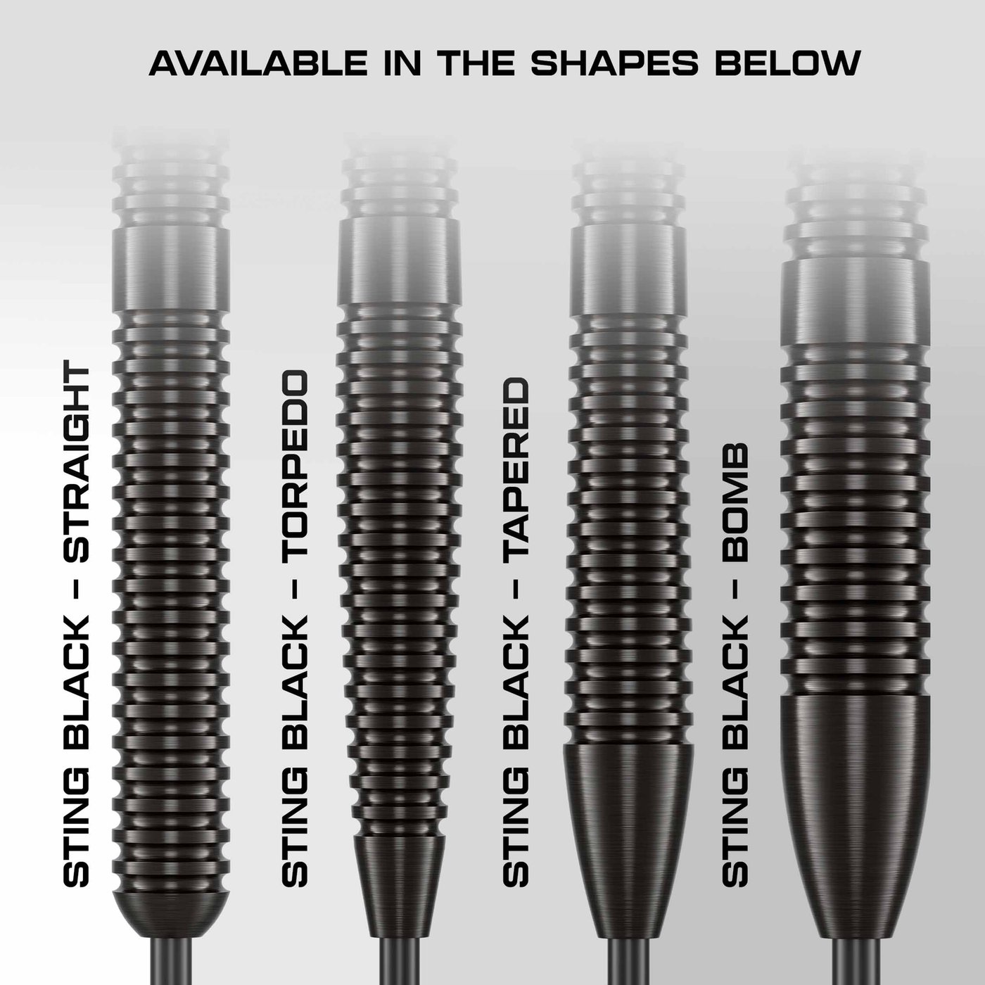 KOTO Sting Black Bomb 90% - Steel Tip Darts - Dartshopper.com