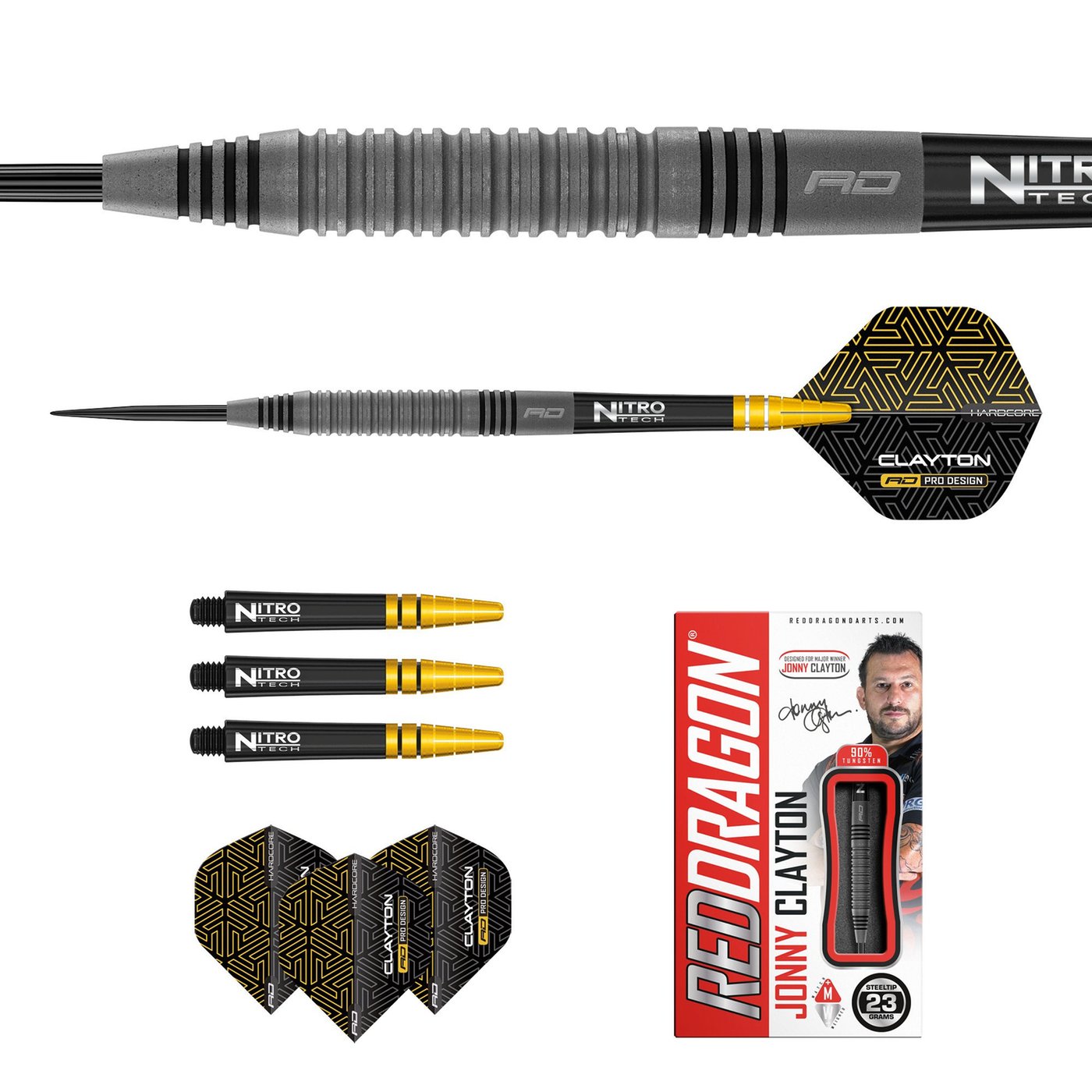 Jonny Clayton Original Steeltips | Large gamme de fléchettes | Biljarts 't Clubke