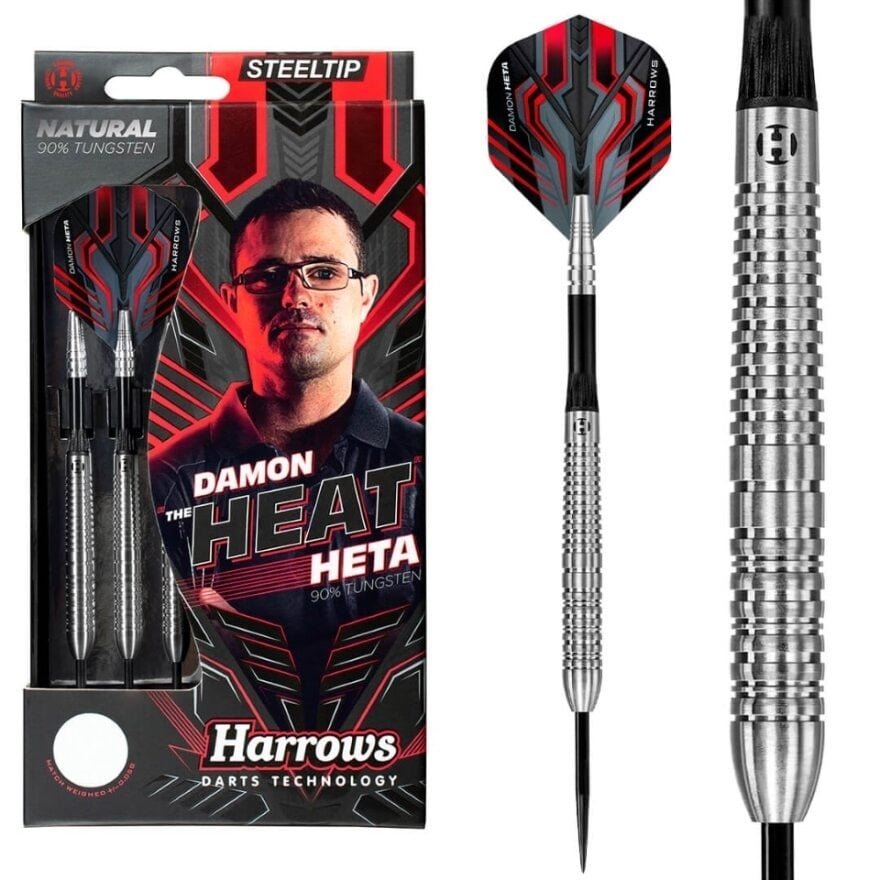 Harrows Damon Heta Natural 90% - Dartpijlen