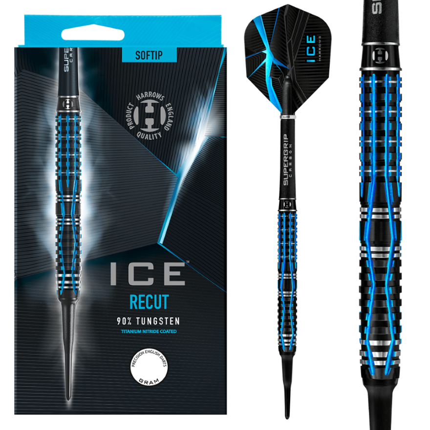 Harrows Ice Recut 90% - Soft Tip Darts