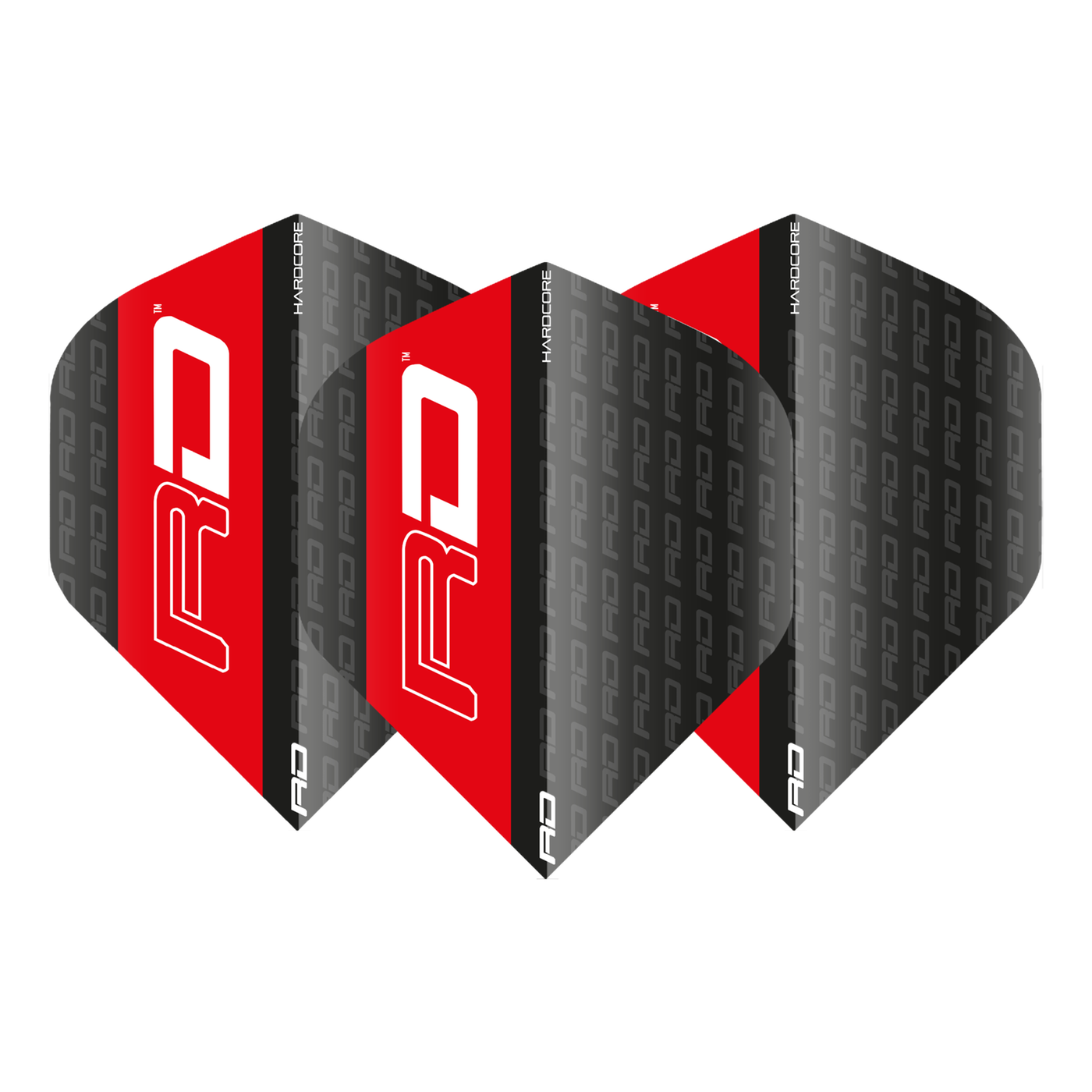 Red Dragon Hardcore XT Black Red RD Darts Flights