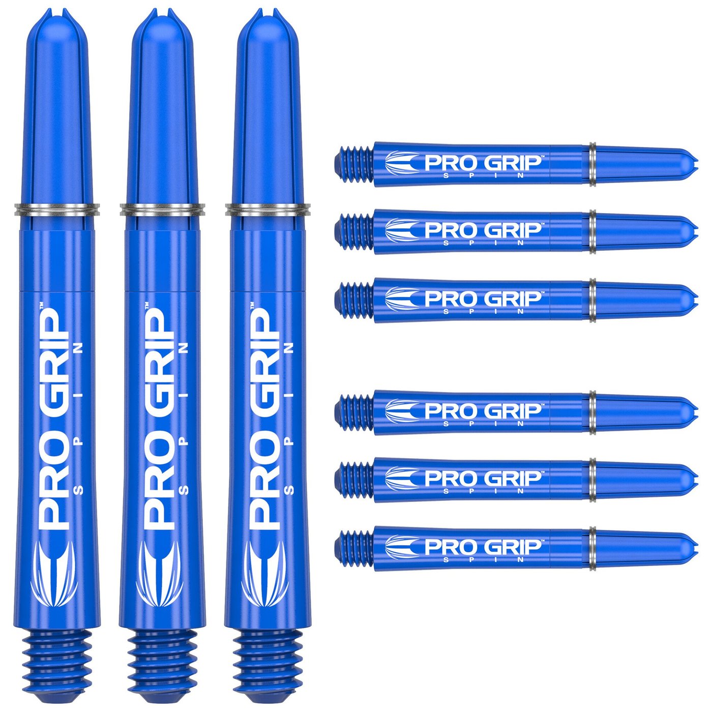 Target Pro Grip 3 Set Spin Blue Darts Shafts