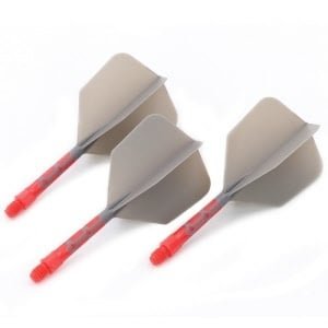 Cuesoul - ROST T19 Integrated Flights - Big Wing - Grey Red - Dart Flights