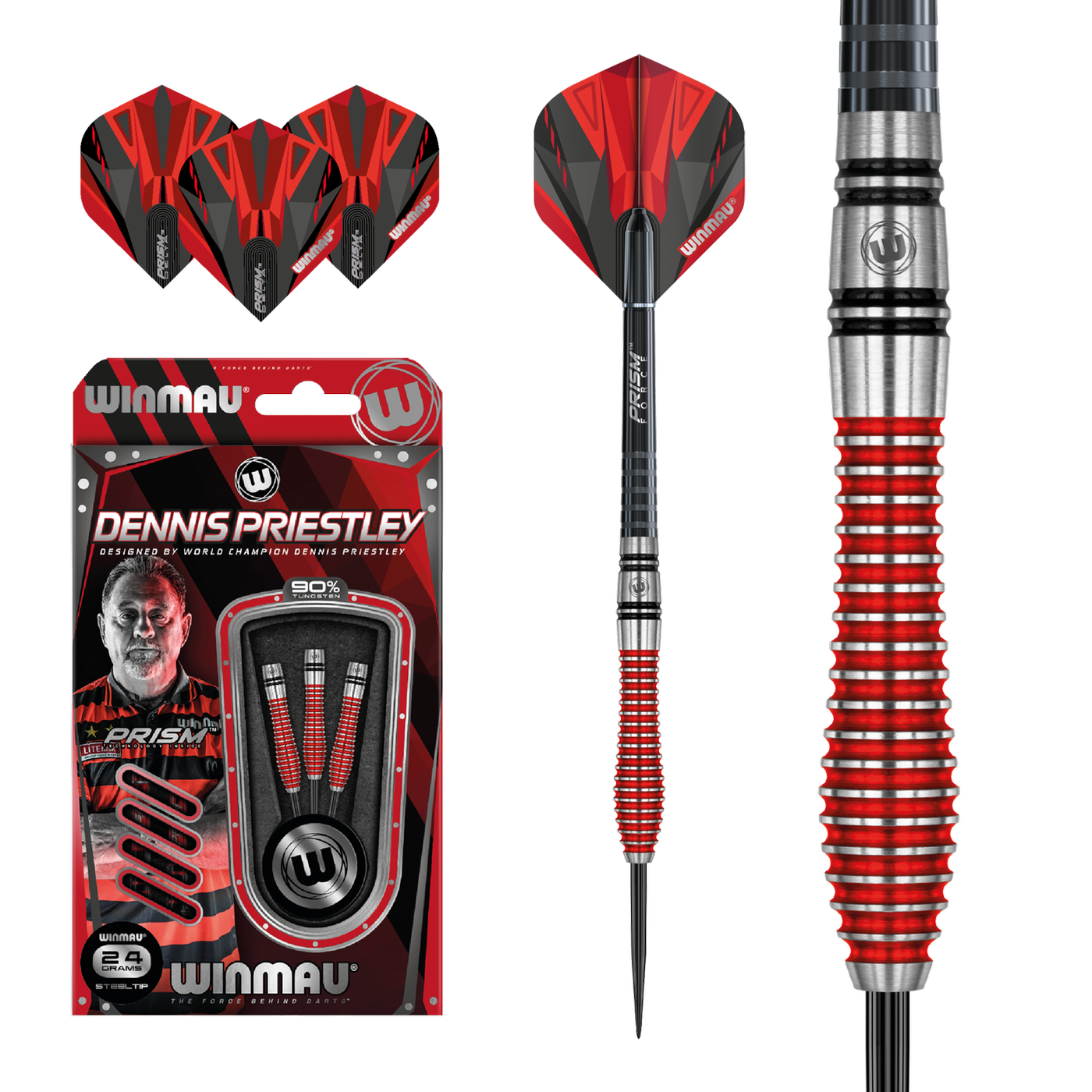 [Tweedekans] Winmau Dennis Priestley 90% Special Edition-24gram
