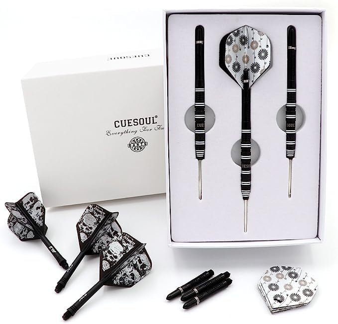 Cuesoul Challenge Black White 90% Darts