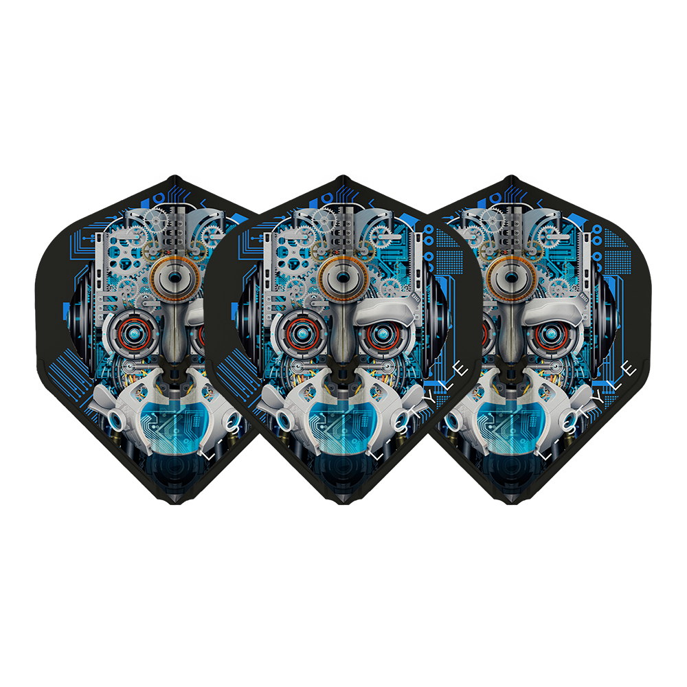 L-Style Champagne Flight EZ L1 Standard Berry van Peer V3 Black - Dart Flights