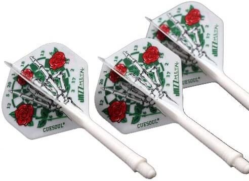 Cuesoul - Tero System AK5 Rost Standard - White Rose Skule - Dart Flights