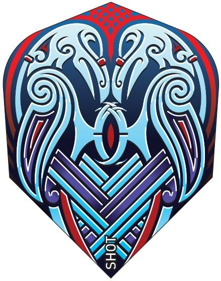 Shot Viking Raven Blue Std. Darts Flights