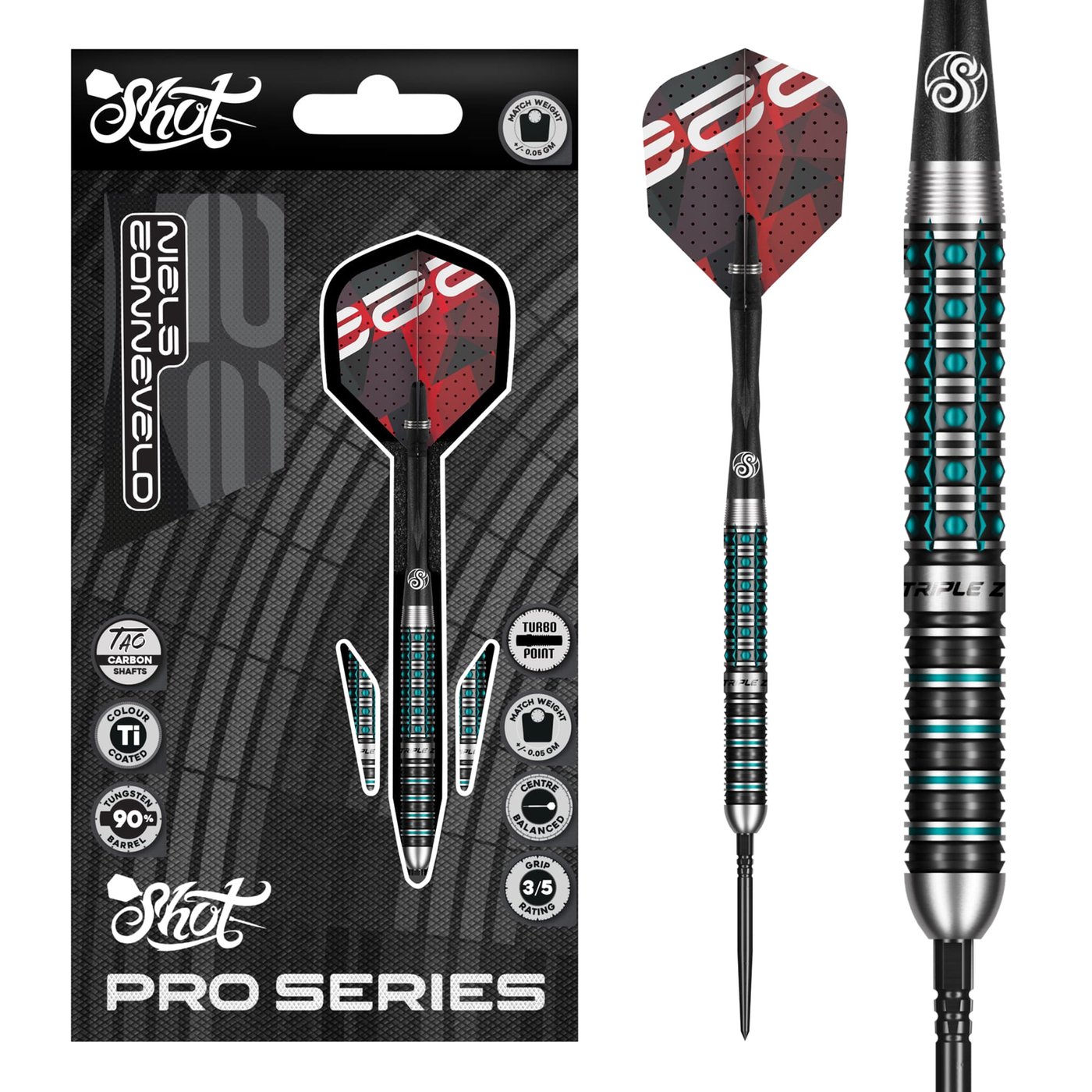 Shot Niels Zonneveld Turbo Point 90% - Steel Tip Darts