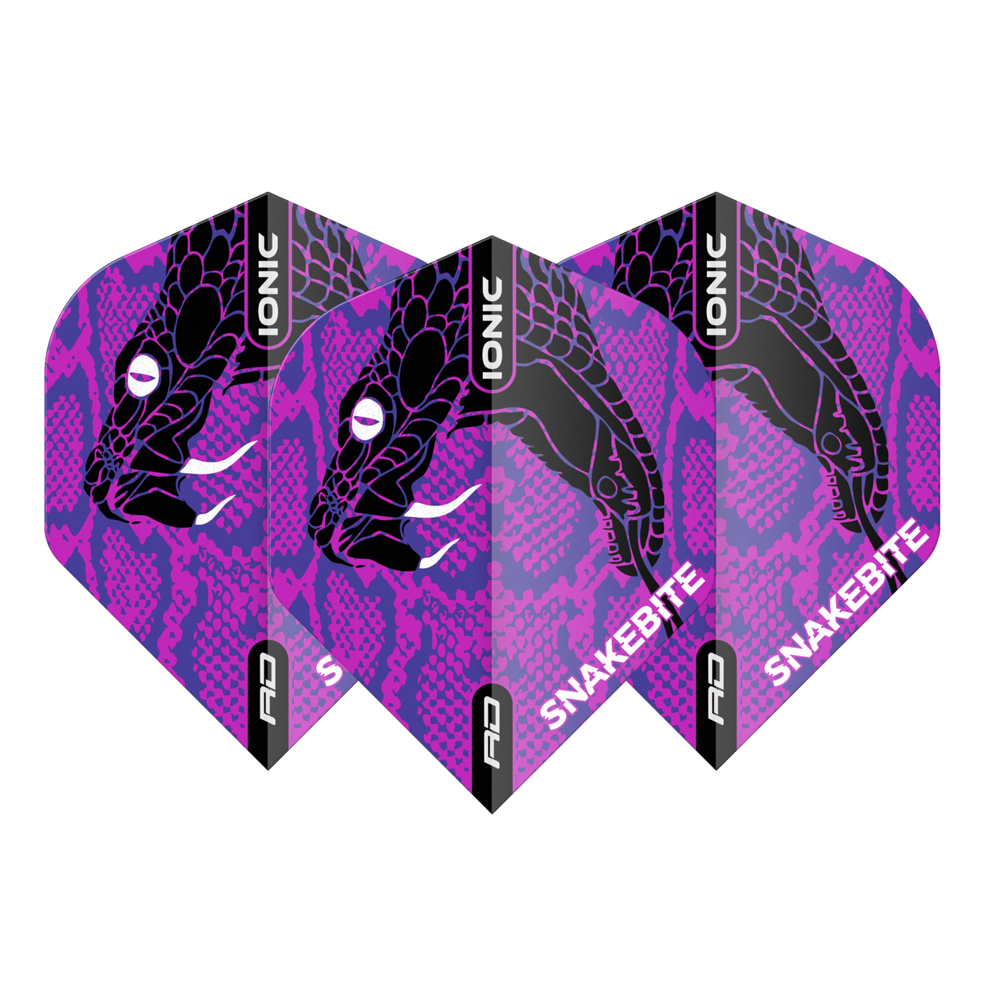 Red Dragon Peter Wright Hardcore Ionic Snakebite Purple Head Darts Flights
