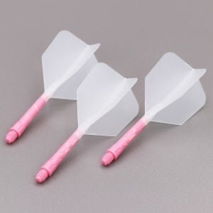 Letky Cuesoul - ROST T19 Integrated Dart Flights - Big Wing - Clear Pink
