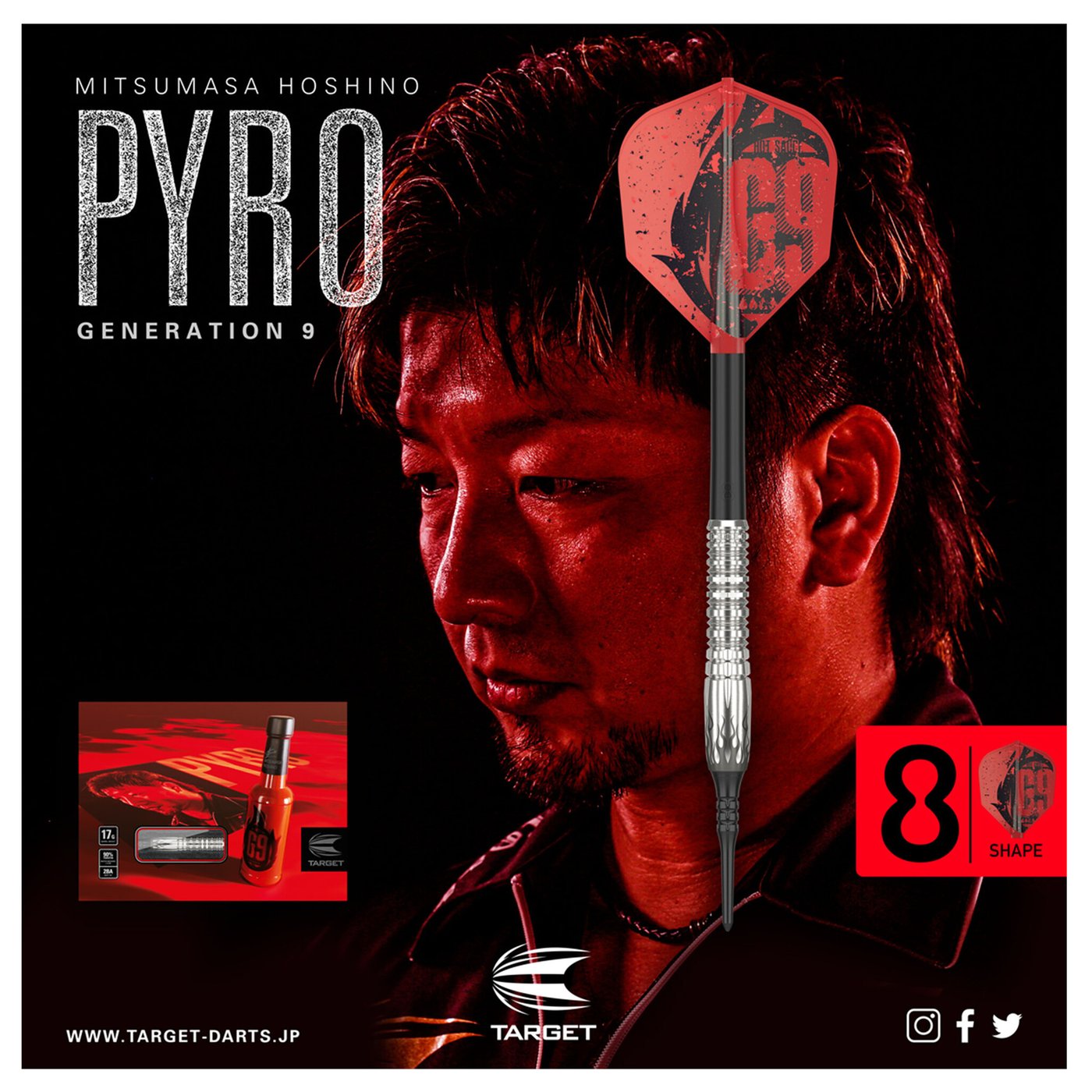Target Japan Pyro G9 90% Soft Tip Darts