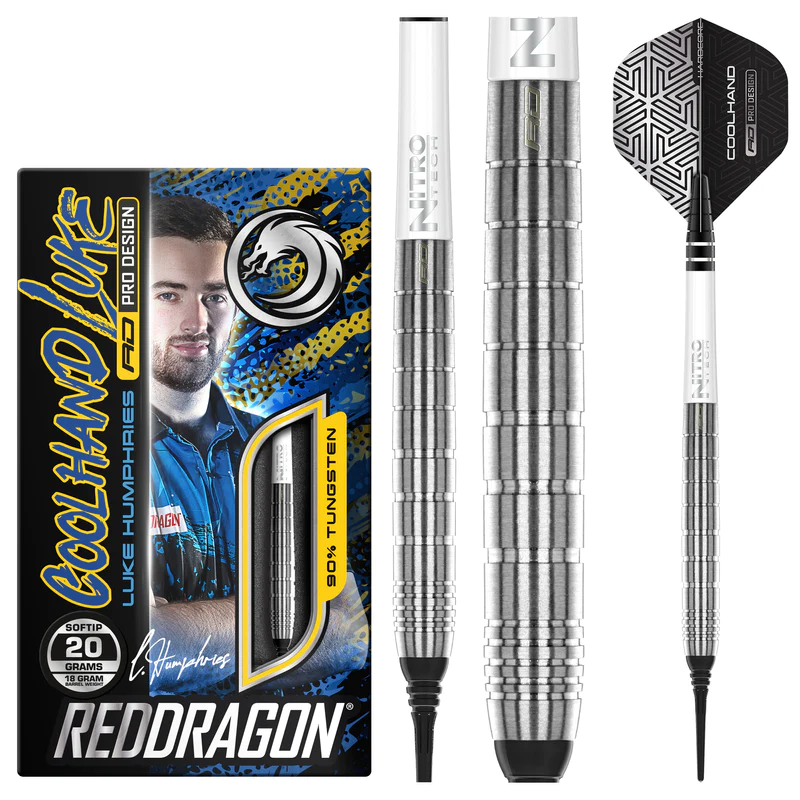 [Tweedekans] Red Dragon Luke Humphries TX1 90% - Soft Tip Darts-20gram