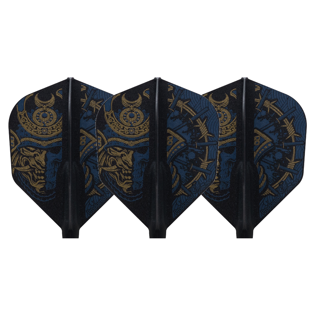 Cosmo Darts Fit Flight Printed Series Samurai Skull B Shape Darts Flights
