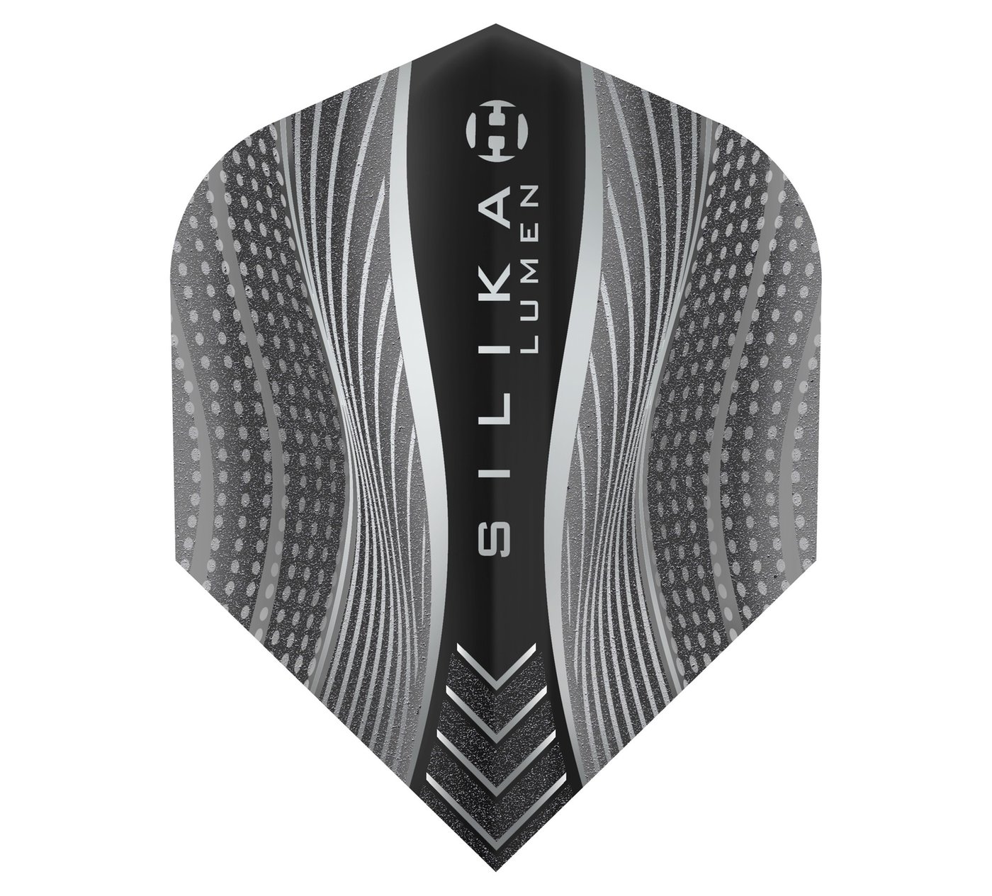 Harrows Silika Lumen NO6 Black Tough Crystalline Coated Darts Flights