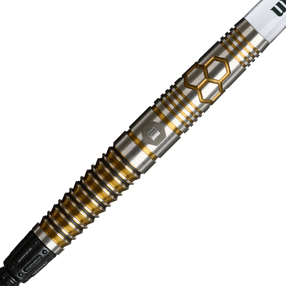 Unicorn Hexium 3 Gold Black 90% Soft Tip Darts - Dartshopper
