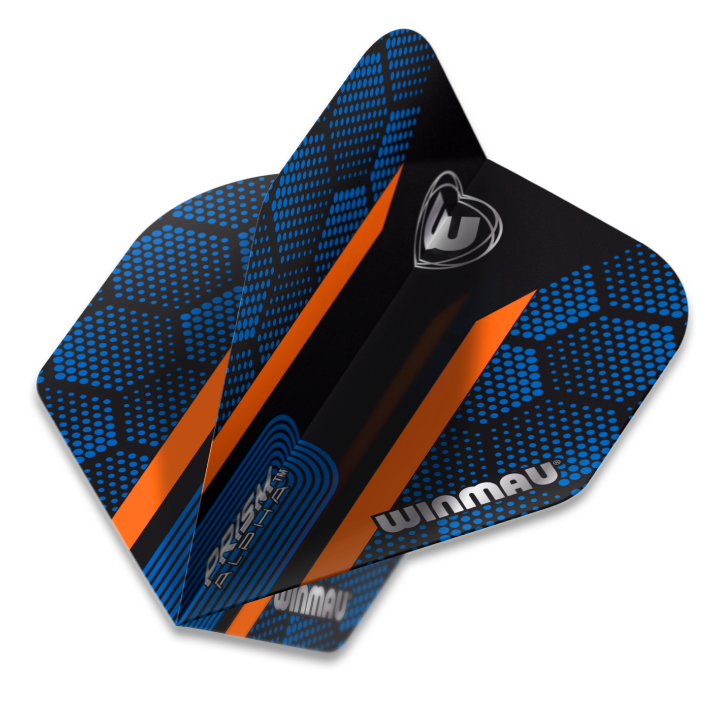 Plumas Winmau Prism Alpha Extra Thick Blue & Orange Stripe