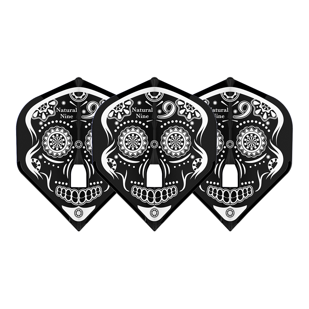 L-Style Champagne L1 Standard N9 Calavera Black - Dart Flights