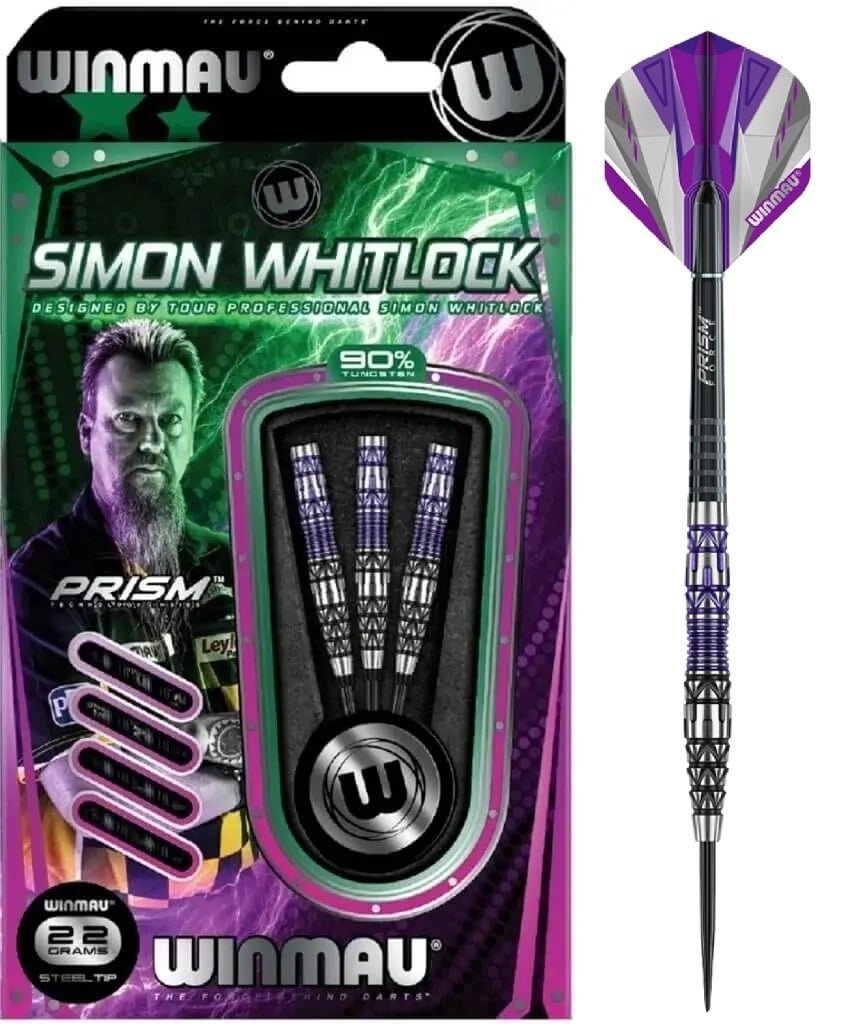 ダーツ Winmau 2022 Simon Whitlock 21g Winmau Simon Whitlock 90% Special Edition - Steel Tip Darts