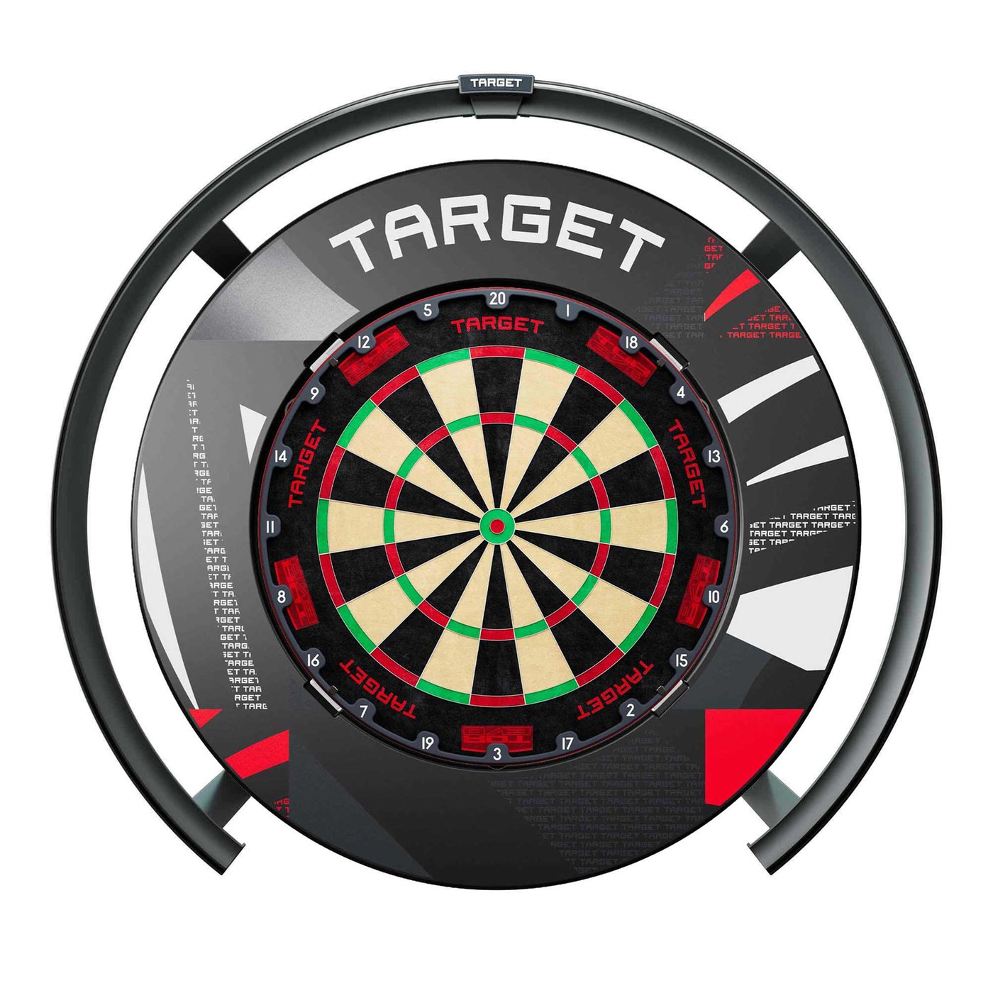 Target TOR EVO + Target Corona Vision 2 + Target Black Patterned Notched Surround - Dartset