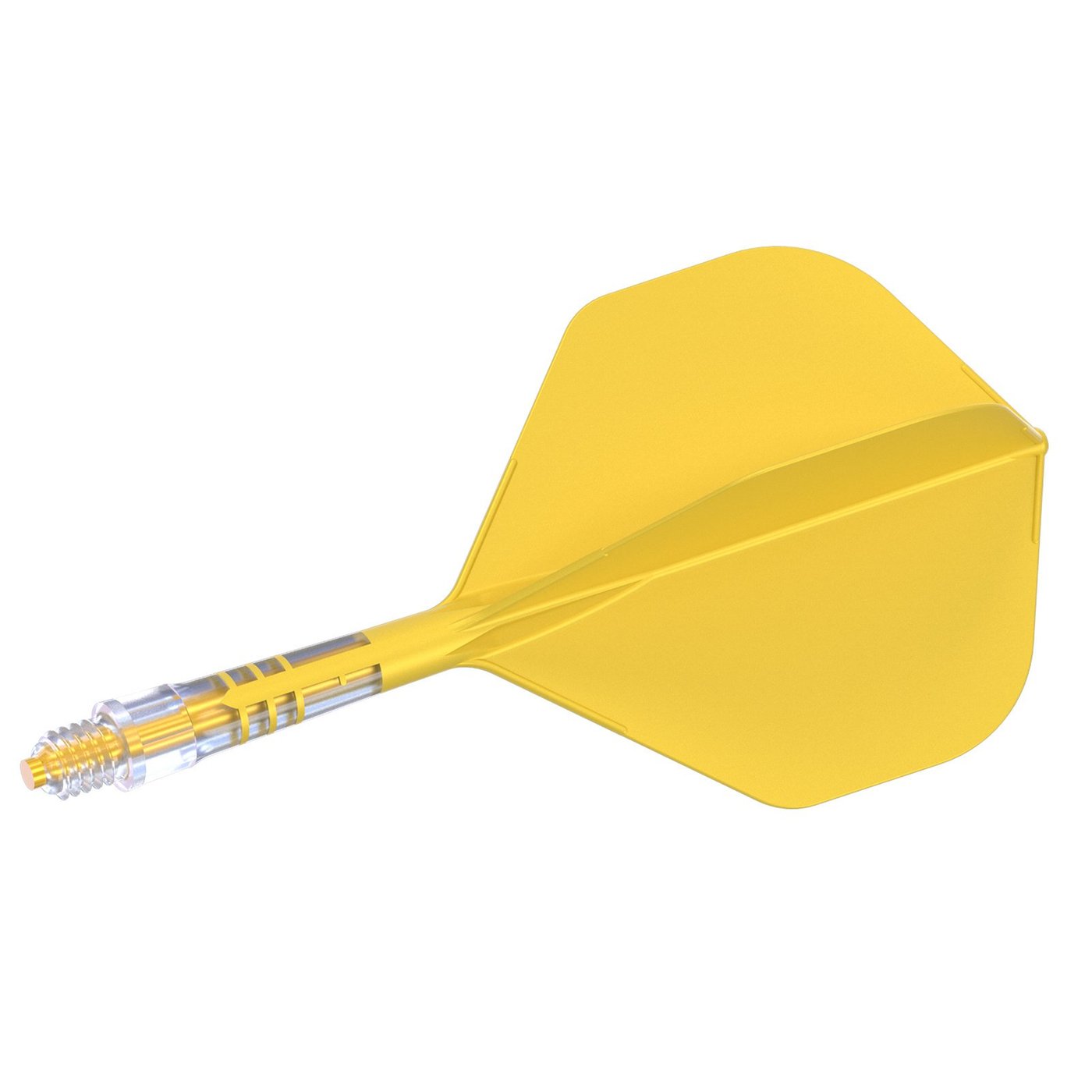 Cuesoul ROST T19 Integrated Flights Big Standard Wing Carbon Yellow - Dart Flights